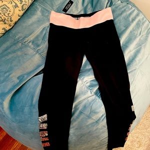 NWOT yoga pink leggings by Victoria’s Secret m